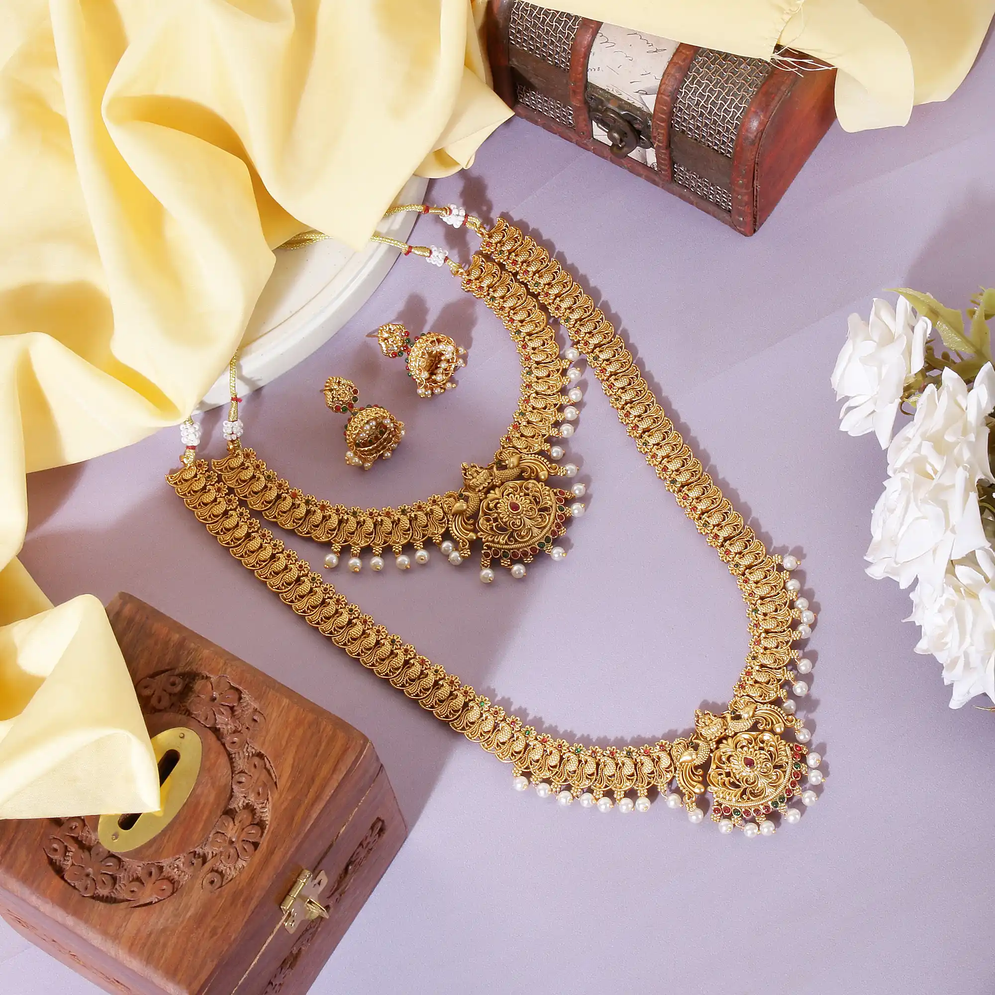 Allure Fancy Jewellery Sets Tempal Jewellery Set.png